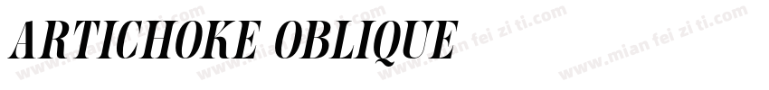 Artichoke Oblique字体转换